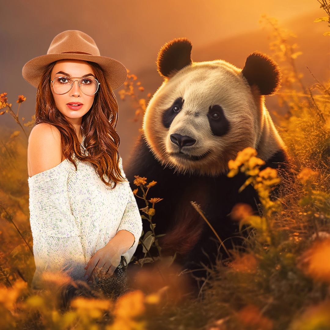 Selfie with panda🐼