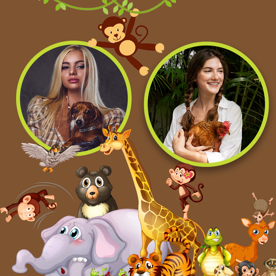 Animals Cartoons frame🐘🐪