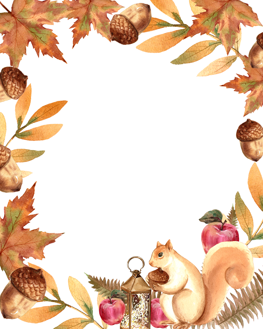 Autumn leaves frame🍁