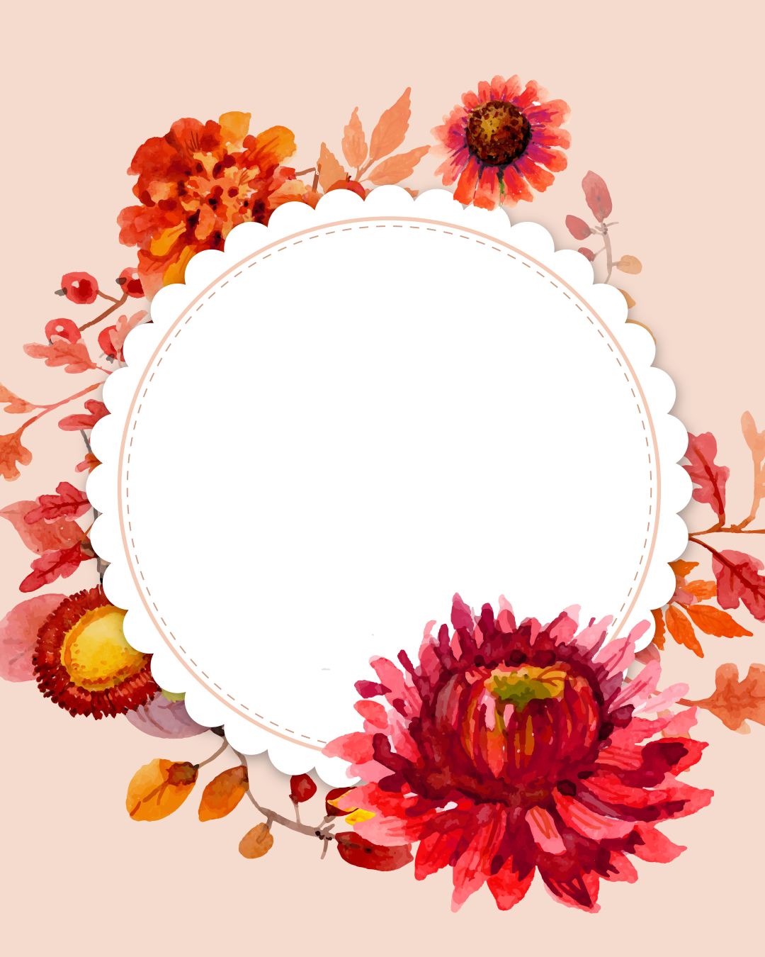 Ring of colorful flowers🌸🌺