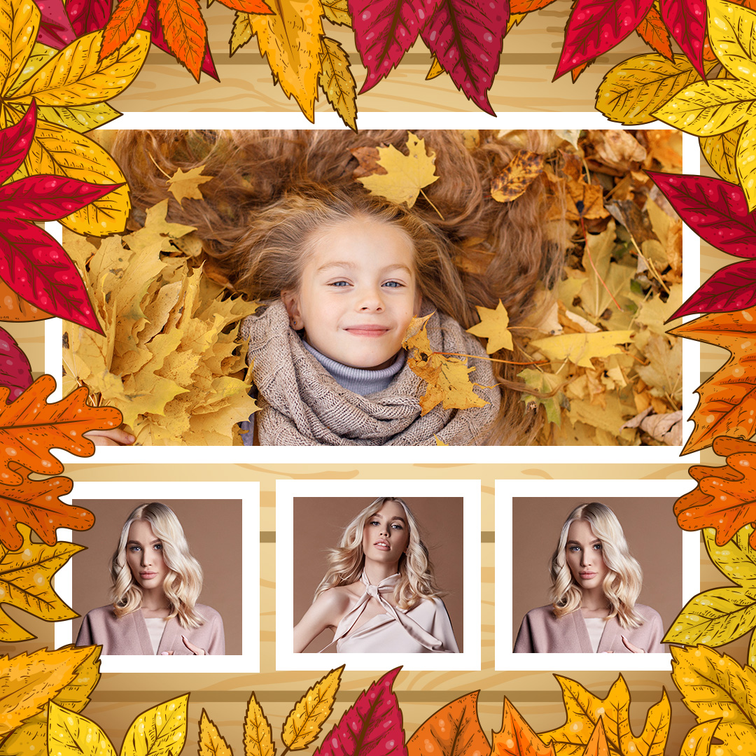 Autumn leaves frame🍁