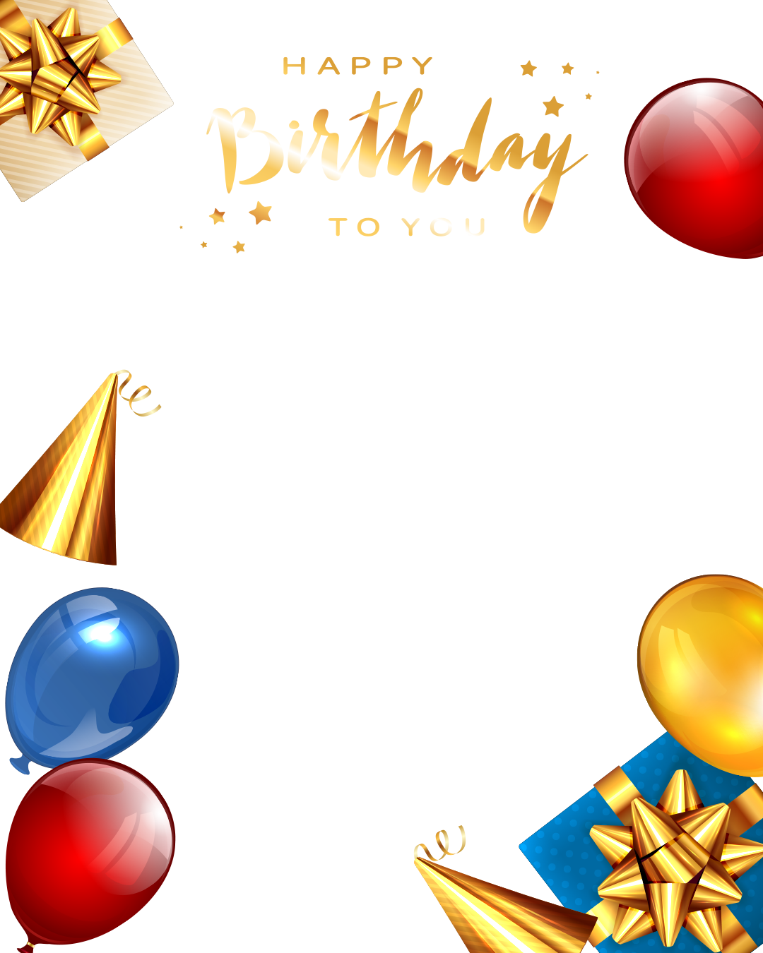 Happy Birthday with Balloons🎈🎈