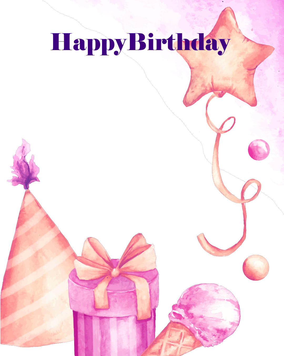 Happy Birthday Card🎉🎁🎀🎂
