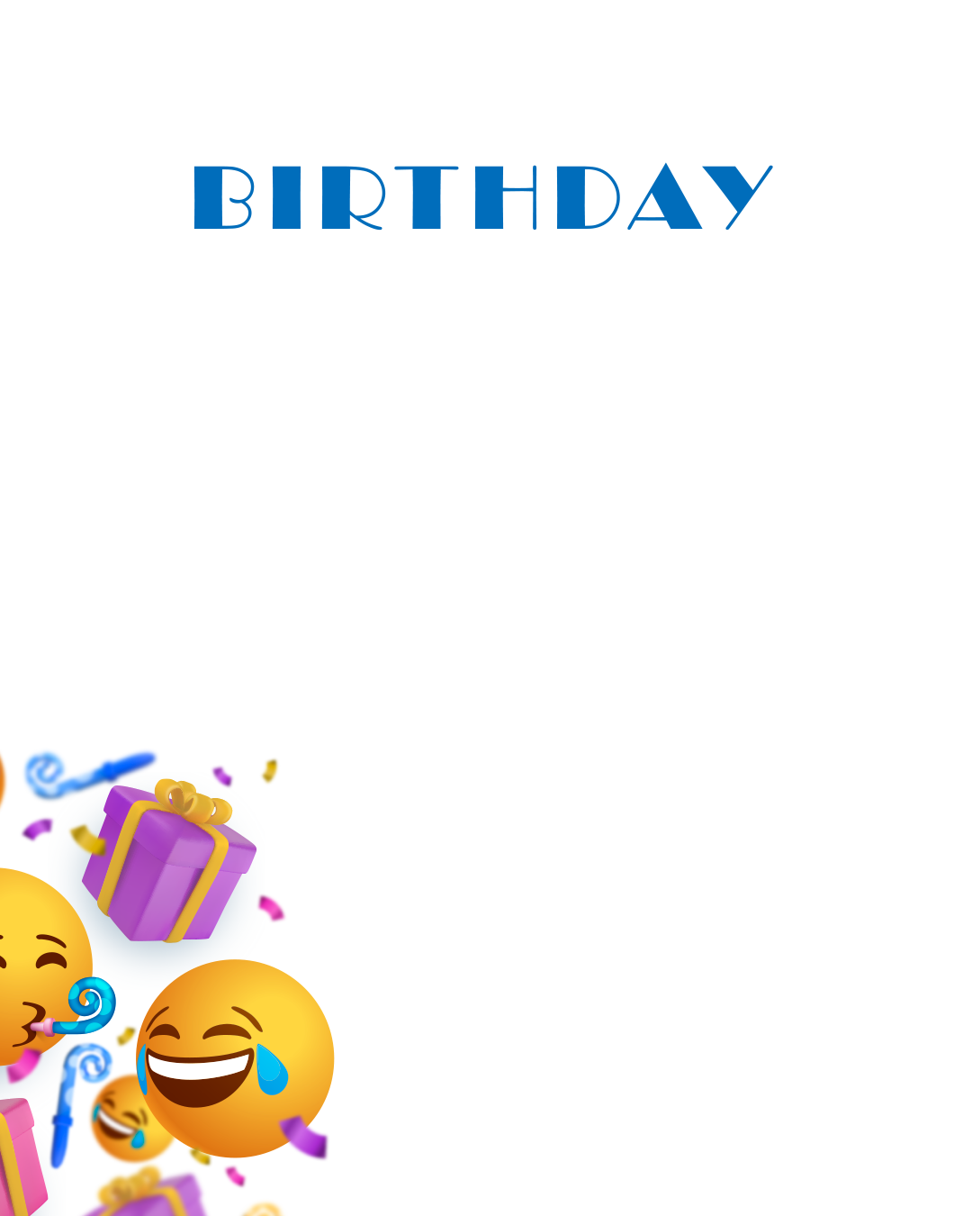 Happy birthday Emoji🎂🎁🎈