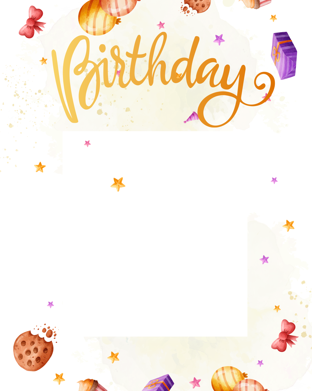 Birthday lettering with confetti🎂🎉🥳