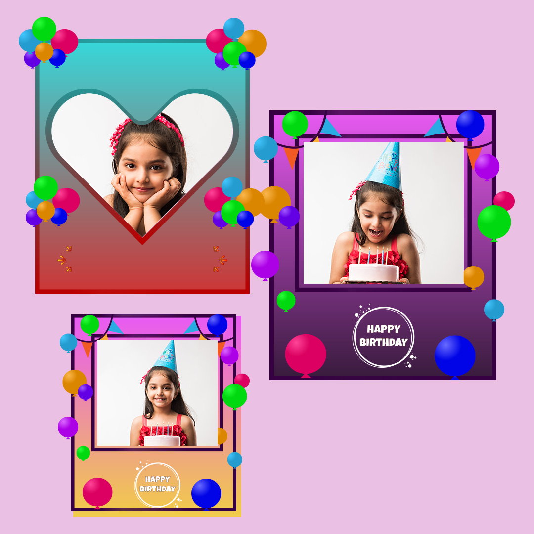 Birthday collage frames🎂🎈