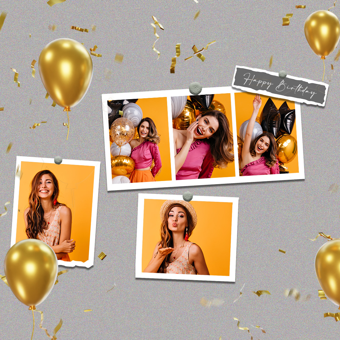 Birthday balloons frame🎈🎂