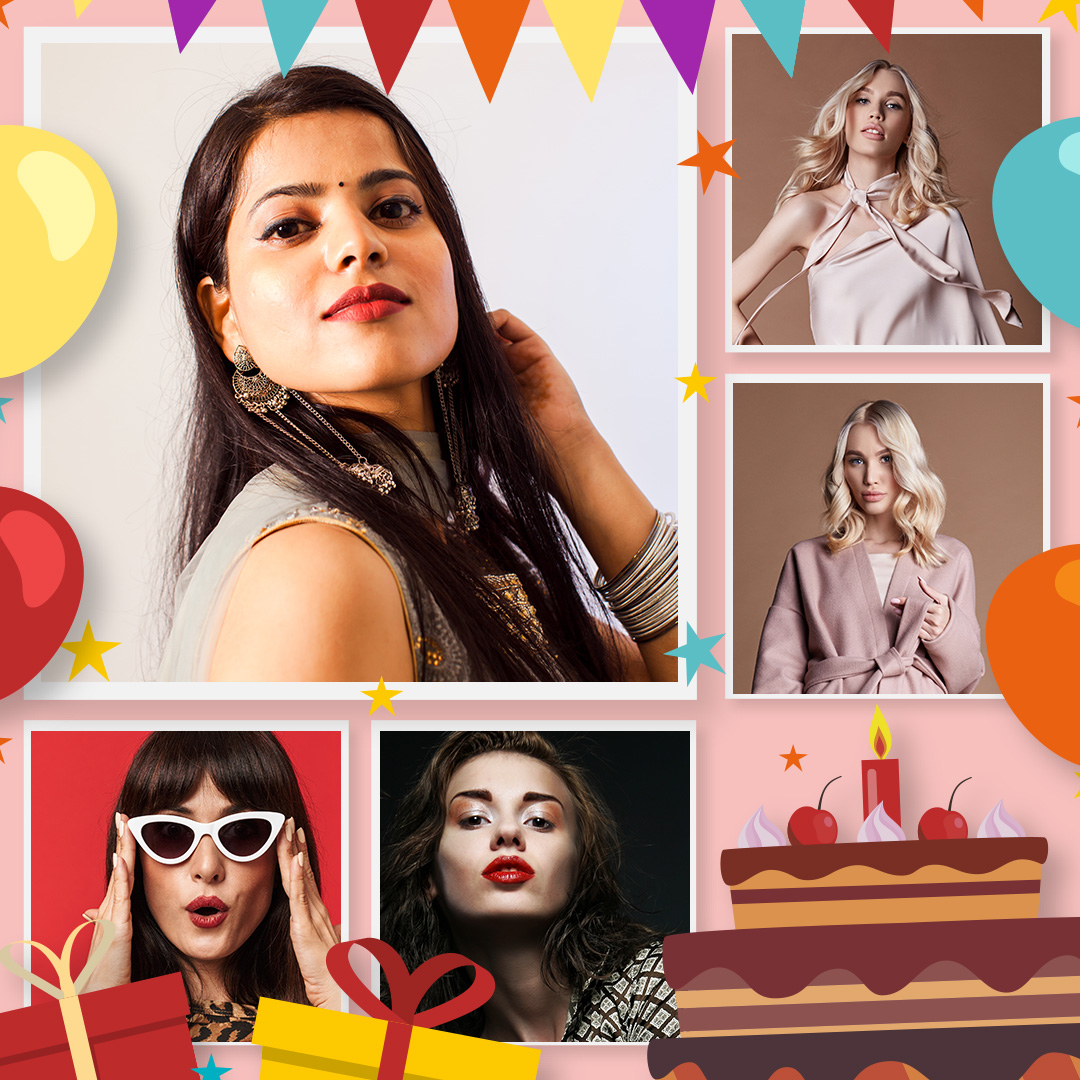 Birthday collage frames🎂🎈