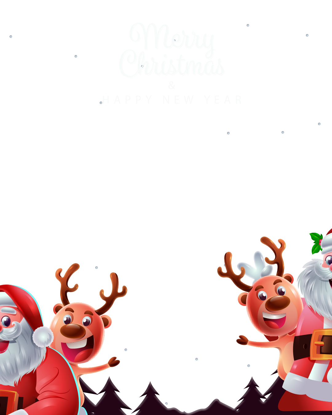 Santa claus and kids🎅🏾🧒