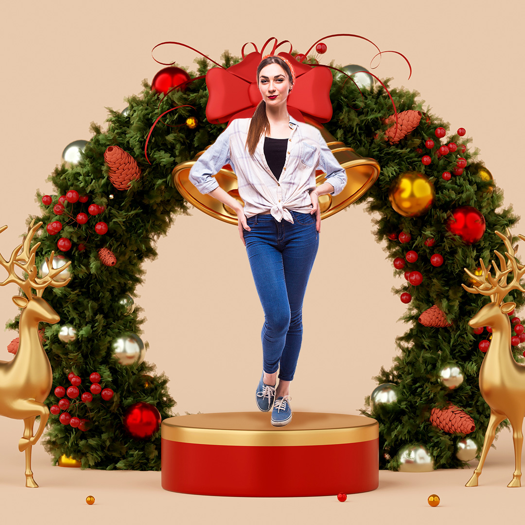Christmas Arch frame🎅🏾🎁