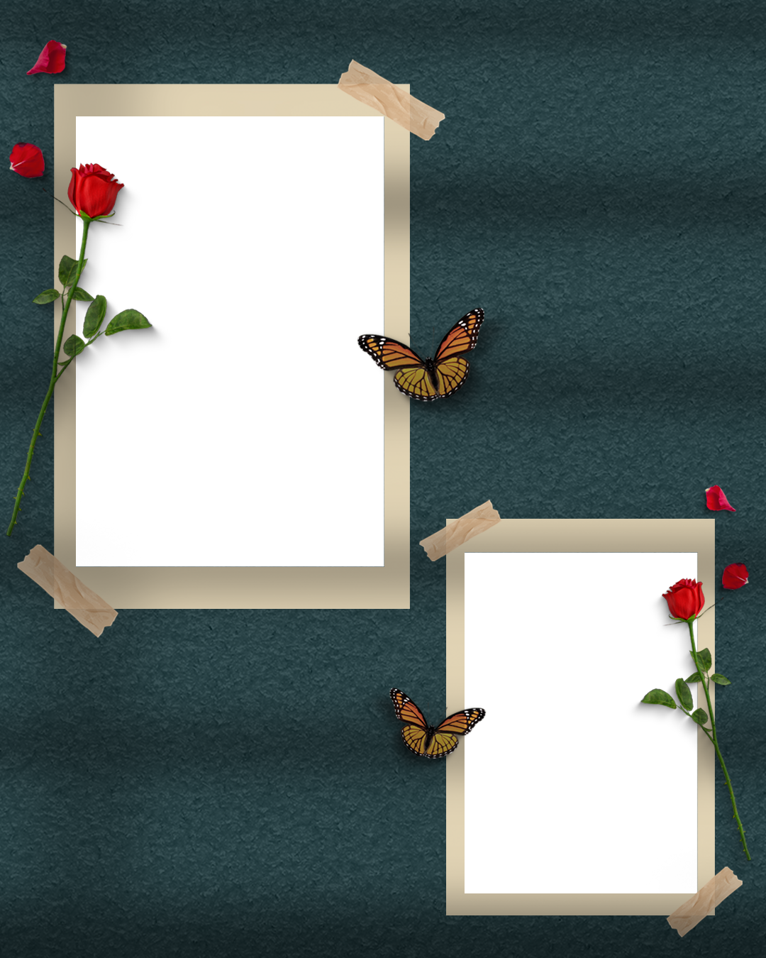Floral design frame🦋🌹