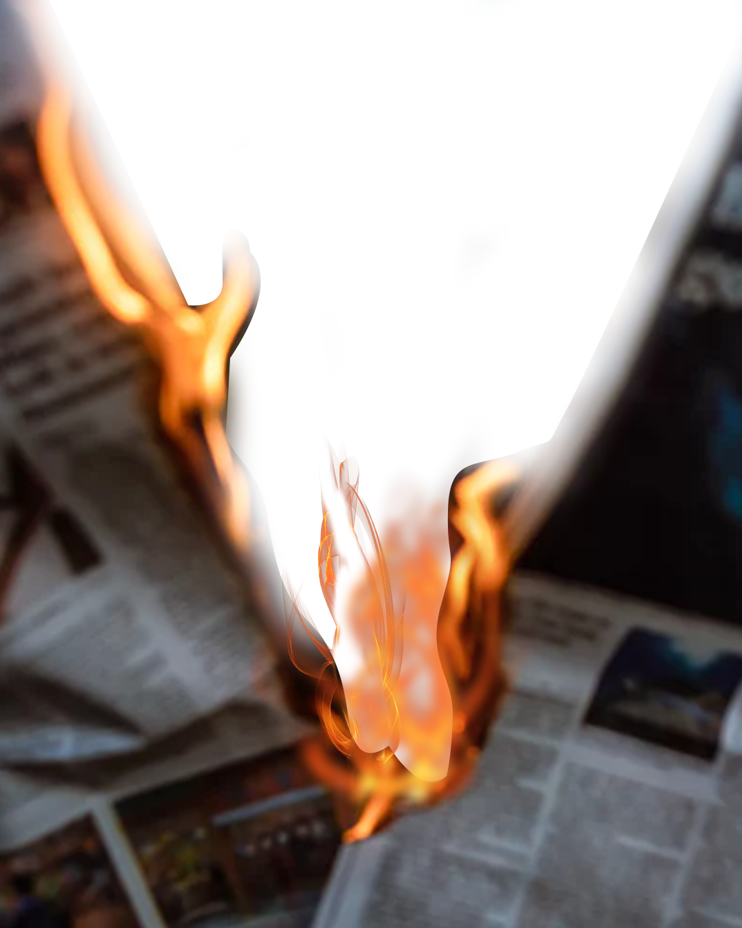 Burning Newspaper📰 🔥