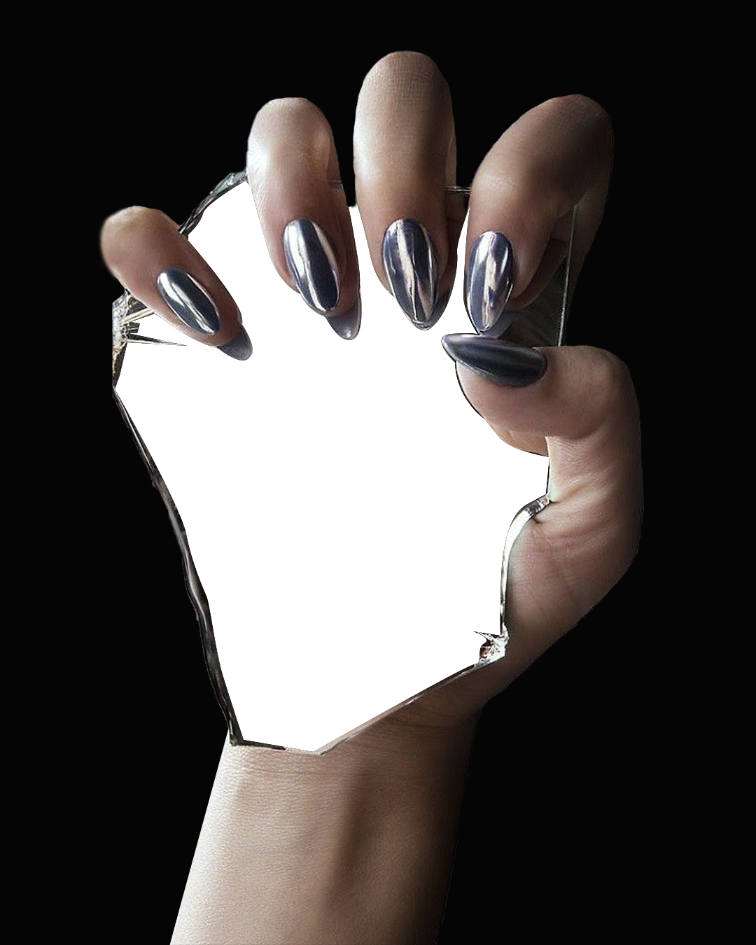 Metallic Fake Nails