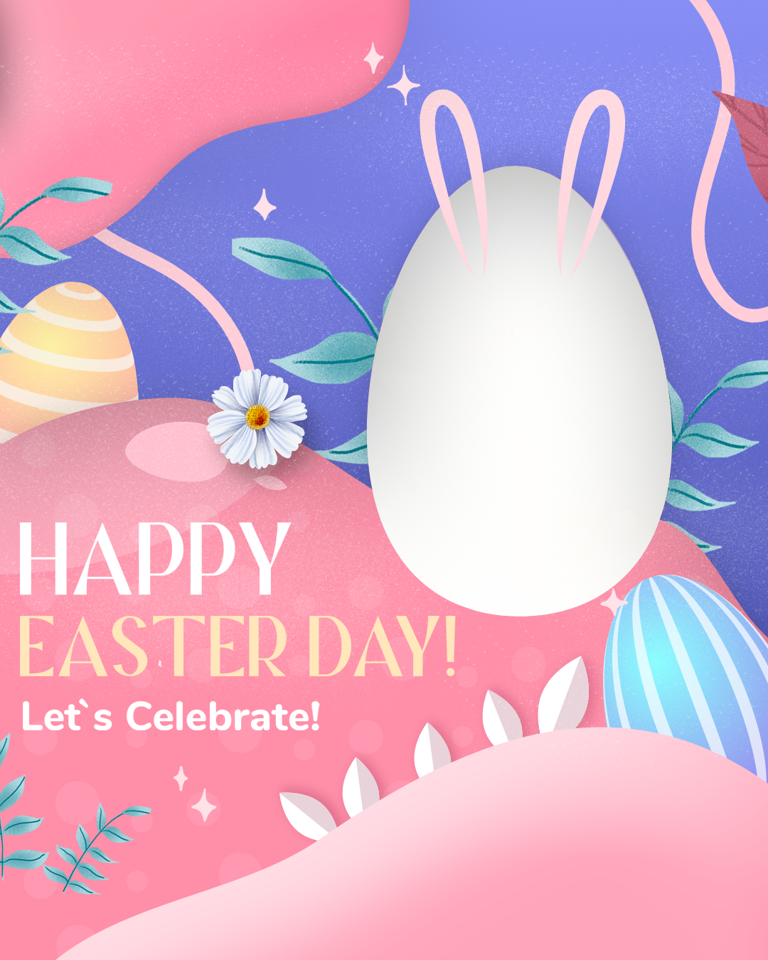 Easter egg with bunny 🐰