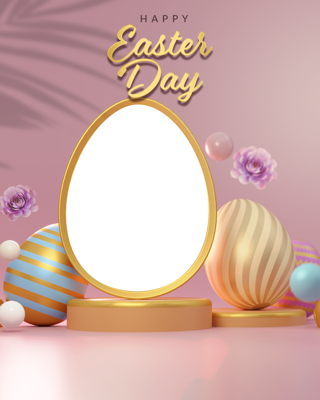 Easter card with rabbit🐰