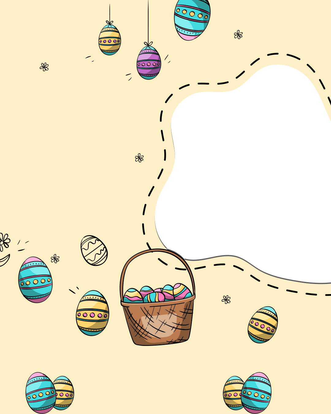 Easter design with eggs 🥚🐣