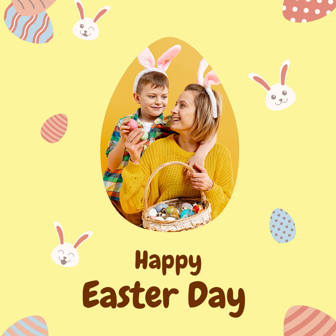 Easter poster with egg🥚🐣