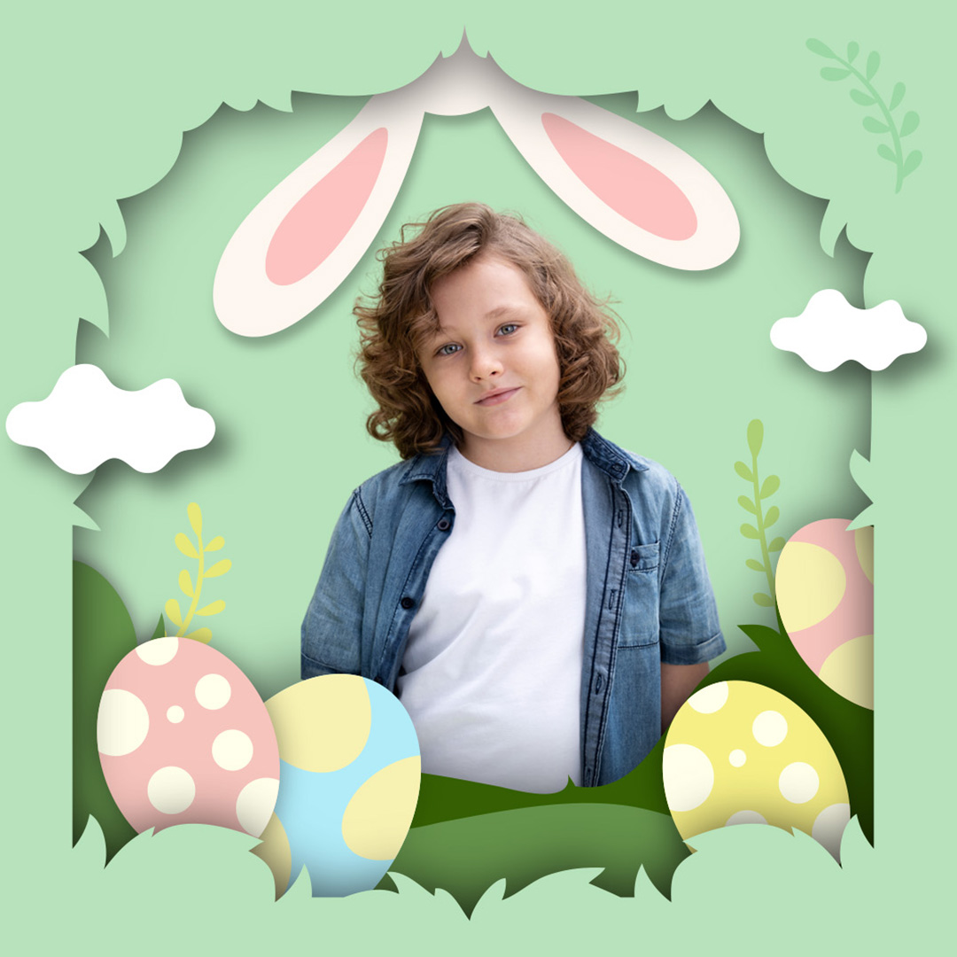 Flat easter background🐤🥚