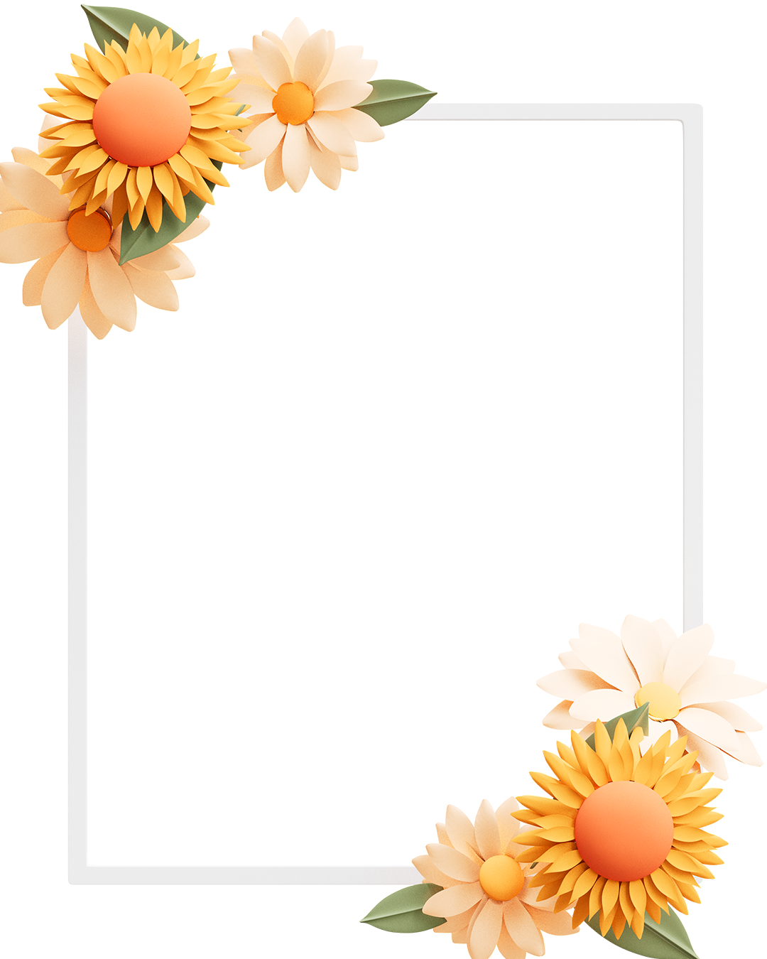 Spring floral frame🌺