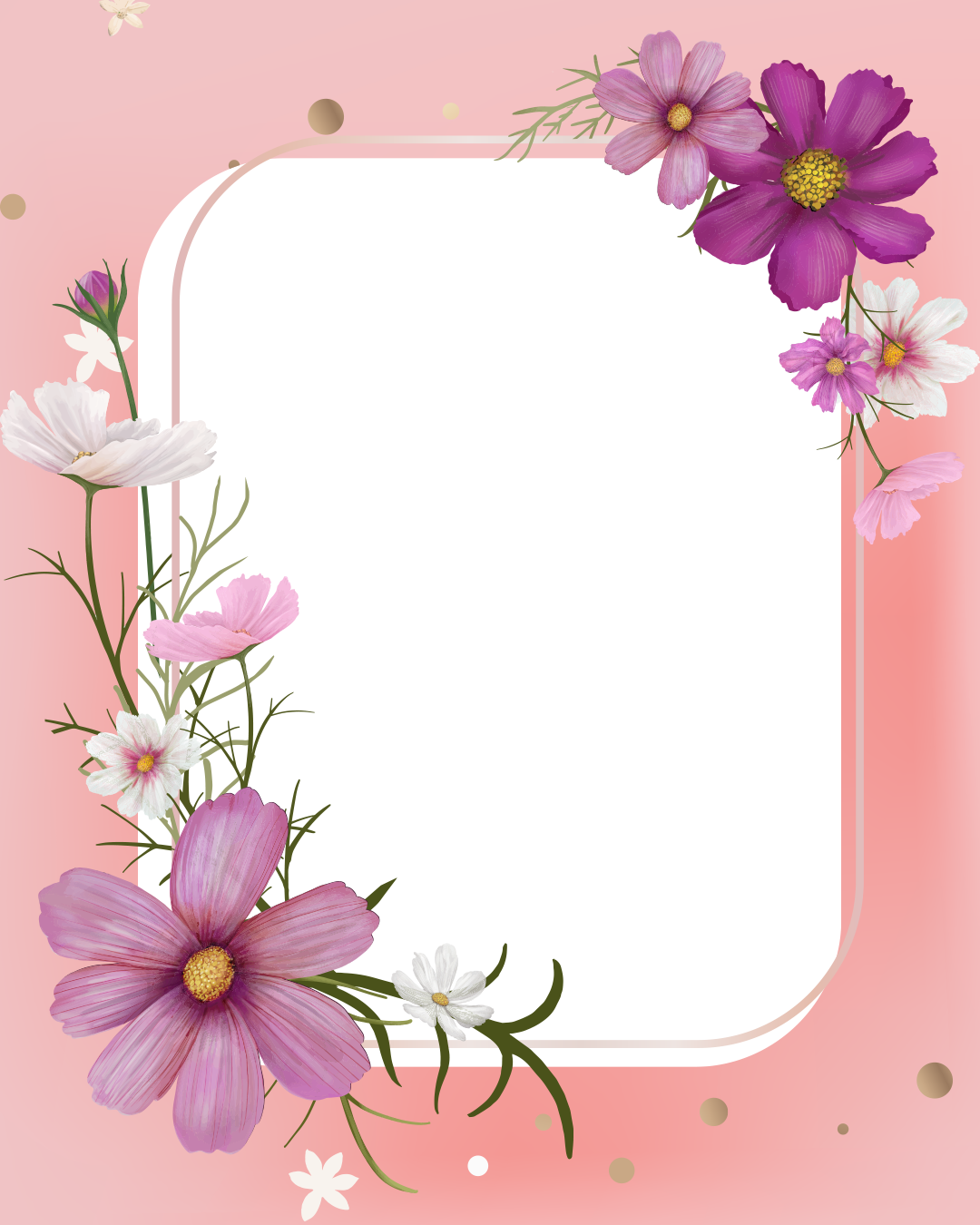 Floral mockup frame🌺