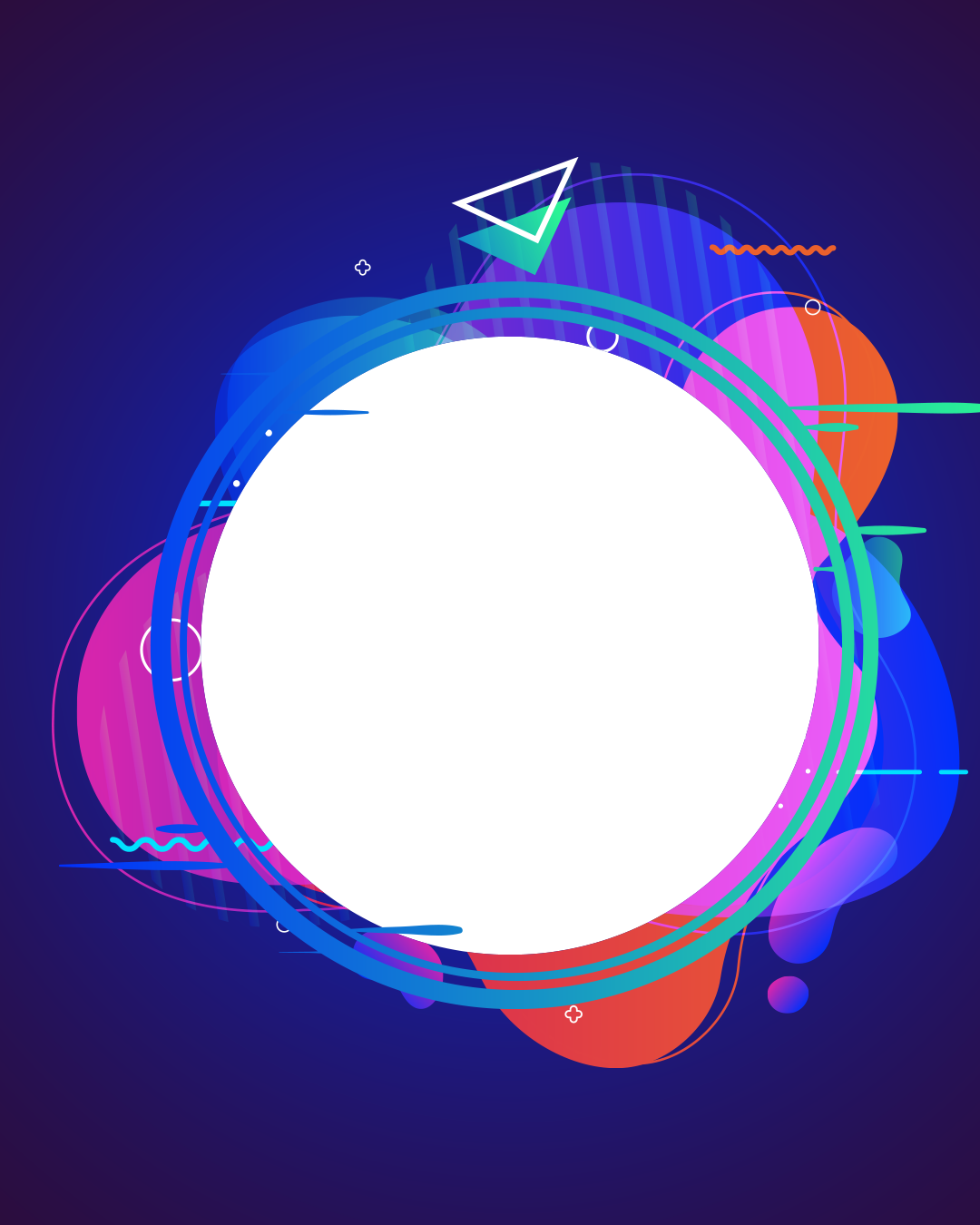 Colorful circles frame🖽
