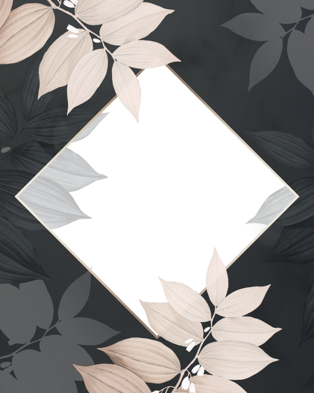 Tropical leaves frame🍂🍁