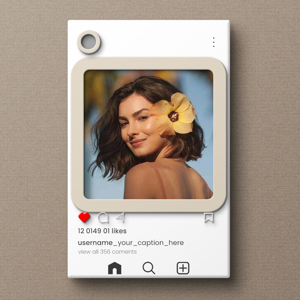 Social network photo frame