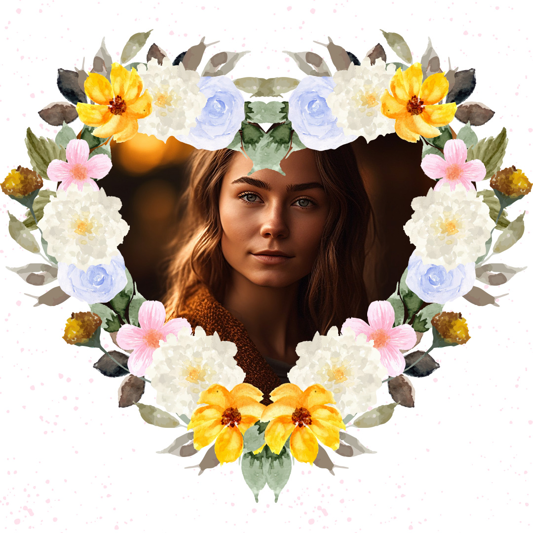 watercolor floral wreath🌼🌻
