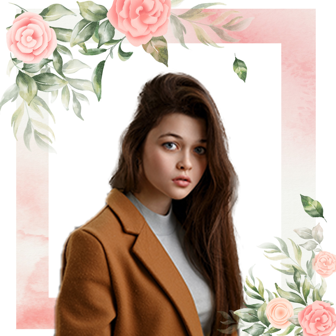 Pink Floral Page Border🌺