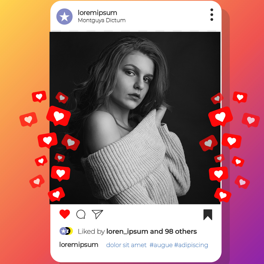 Instagram post background