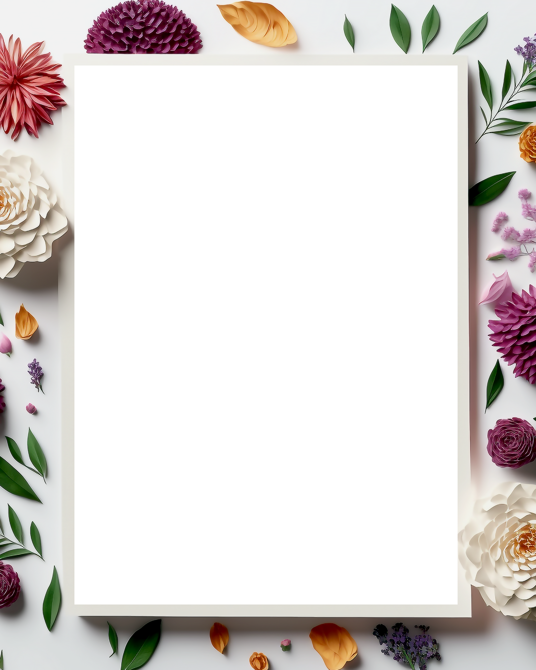 Floral arrangement frame🌸