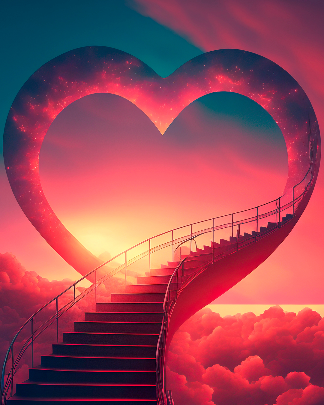 Heaven stairs in sky🌌💝