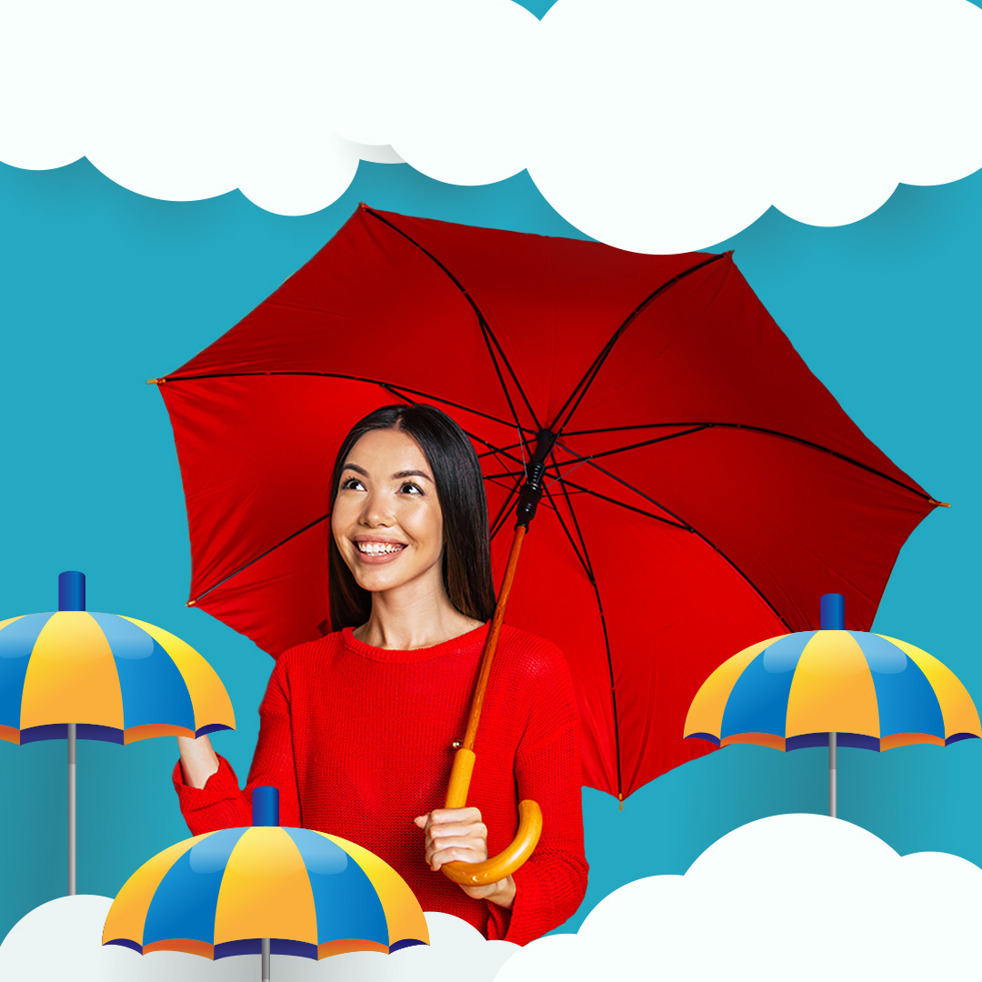 Woman Under Umbrella☔