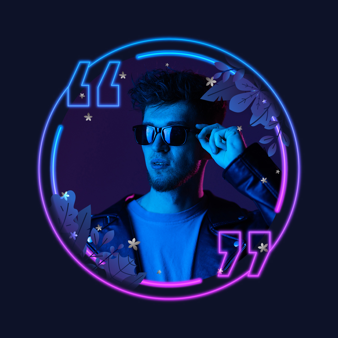 Colorful neon frame🖼