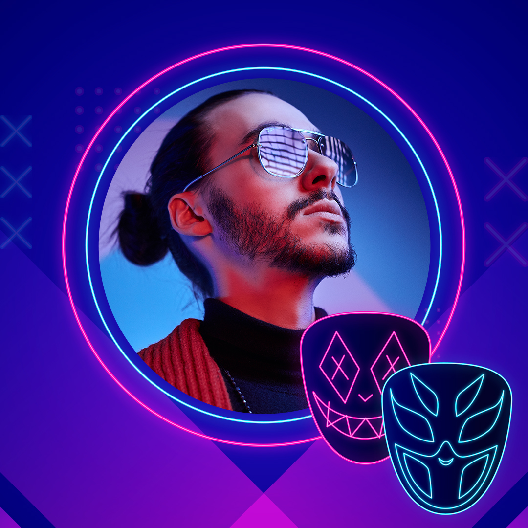 Frame neon poster🟪