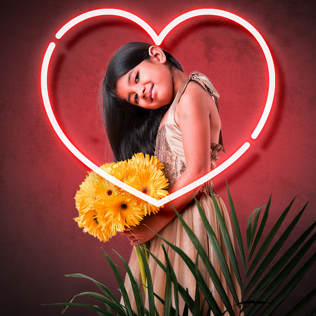 heart love neon frame ❤️🖽