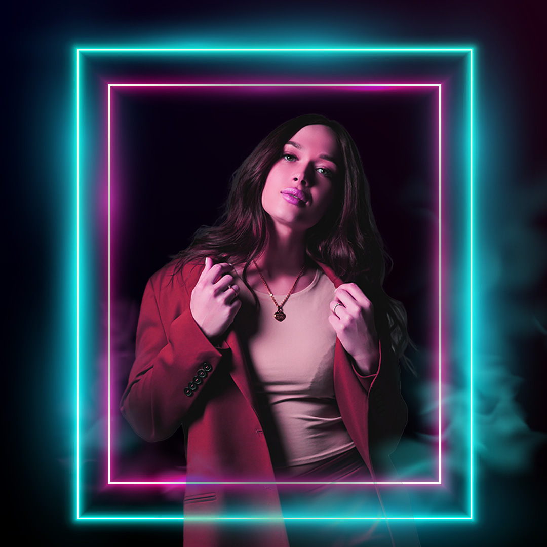 Neon frame with glow 🖽