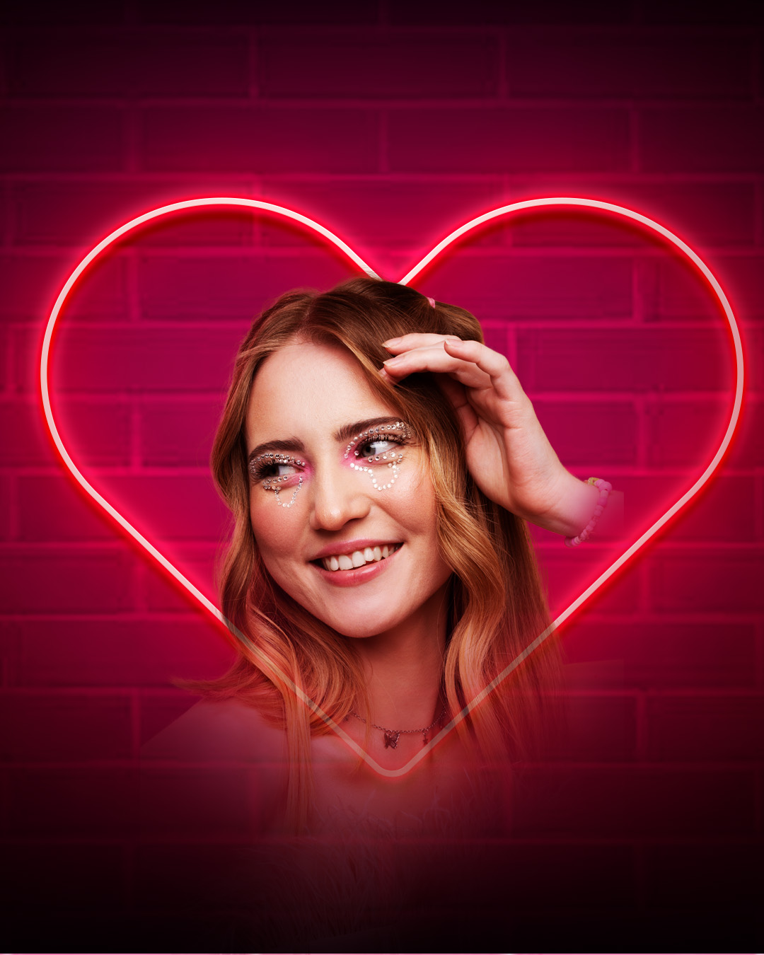 Neon heart illustration💗💗