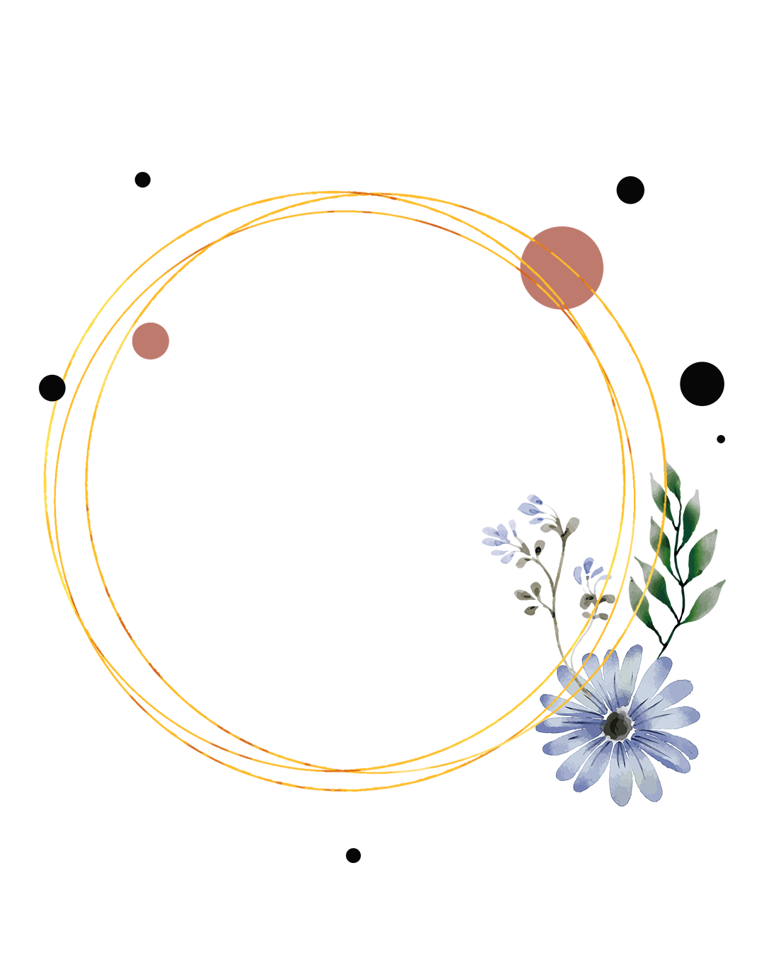 Frame With Small Flowers🌺 🌸