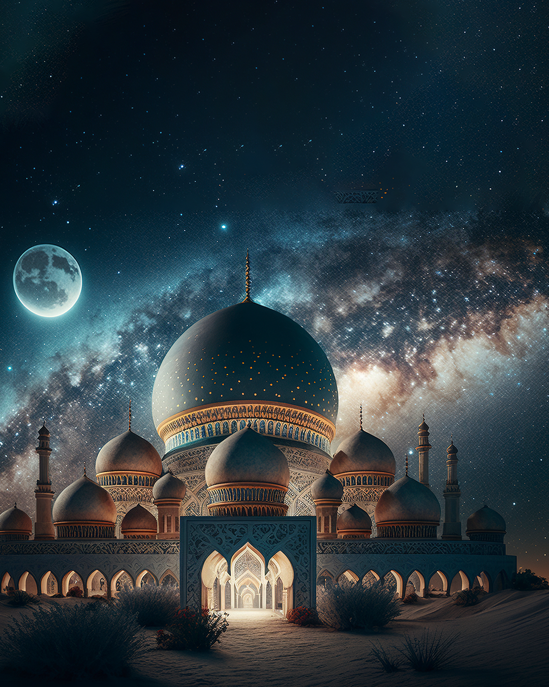 Mosque at night🌙⭐