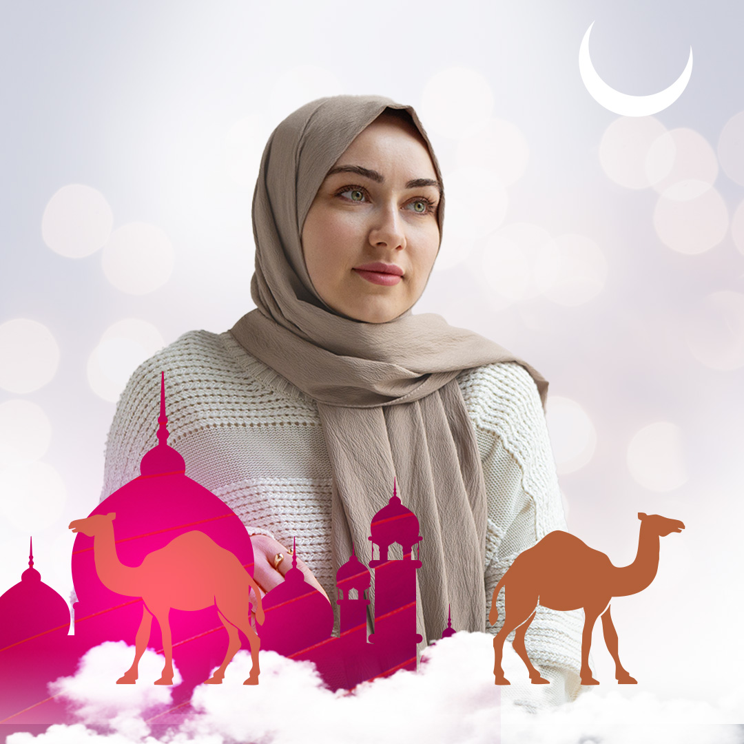 Mubarak greeting card🐪🧕