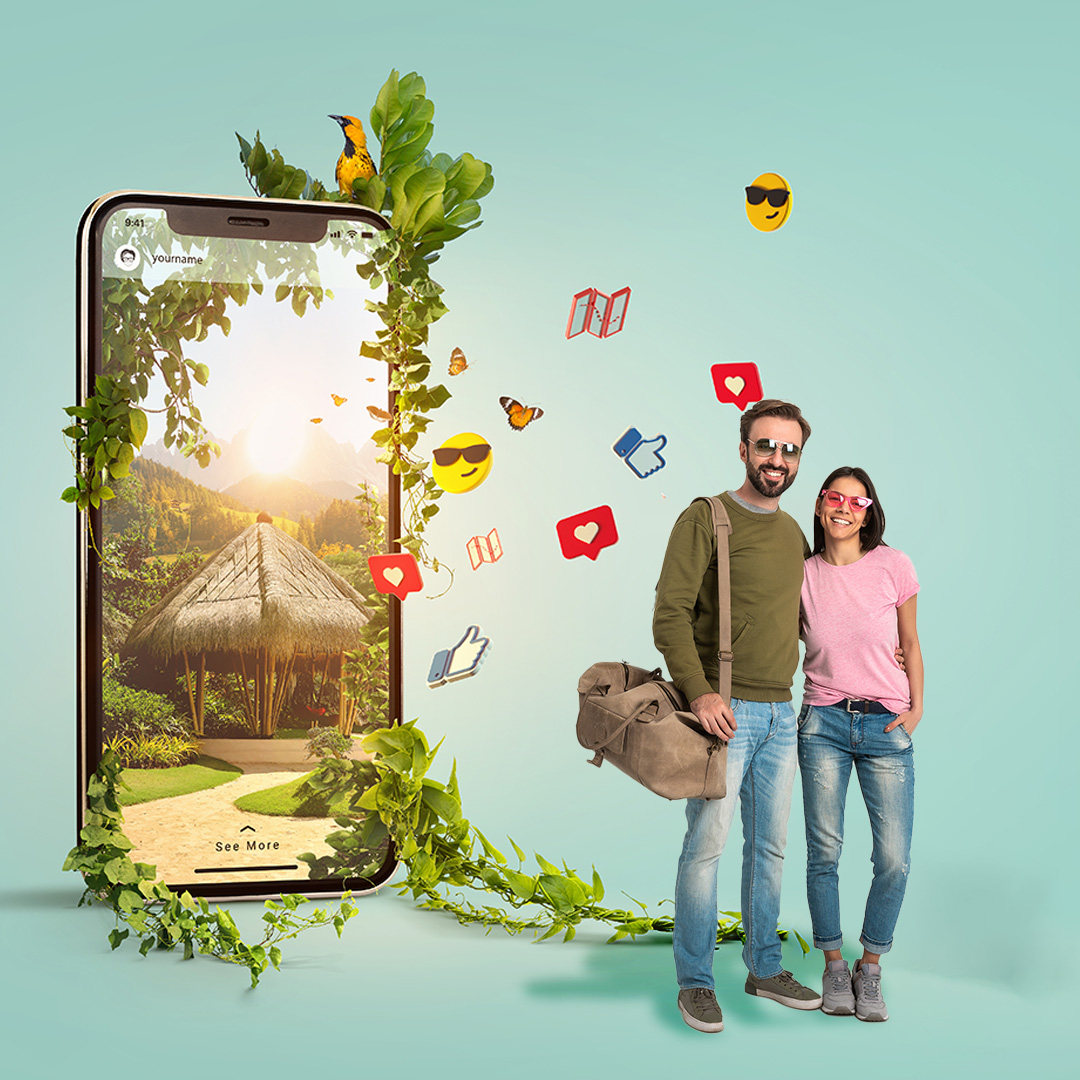 Landscape road with phone🌳